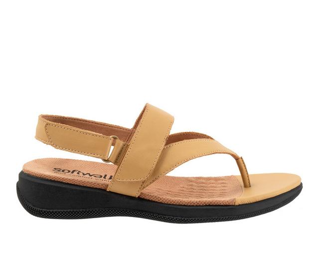 Softwalk Tracy Flip-Flops in Dusk Yellow color