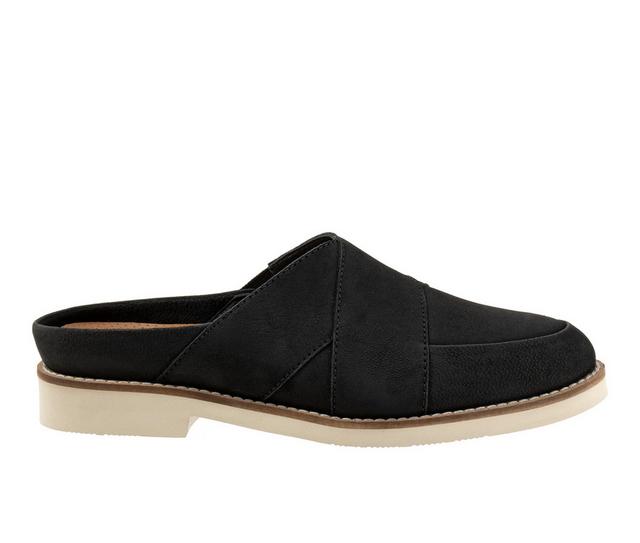 Women's Softwalk Wessex Oxfords in Black Nubuck color