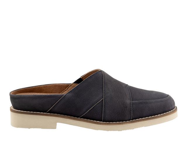 Women's Softwalk Wessex Oxfords in Navy Nubuck color