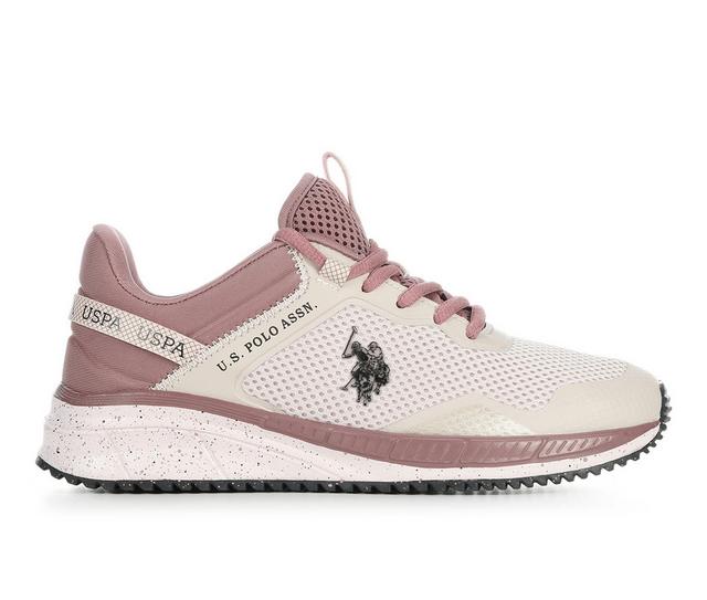 Women's US Polo Assn COTE2-ML in Mauve/Black WD color
