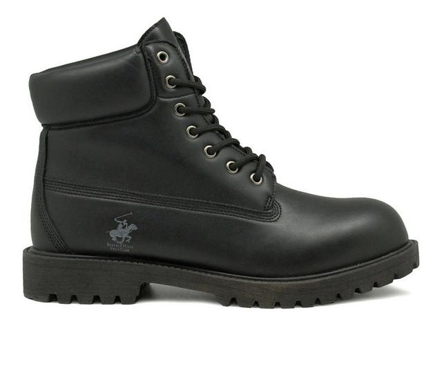 Men's Beverly Hills Polo Club Brando Boots in Black color