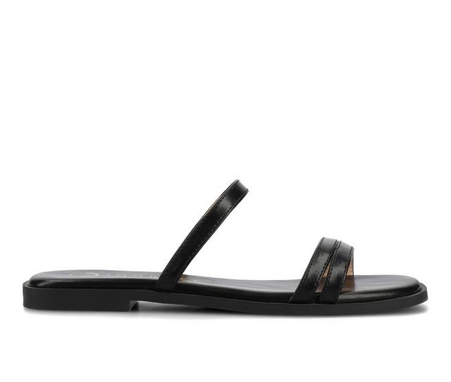 Women's Journee Collection Brisa Sandals in Black color