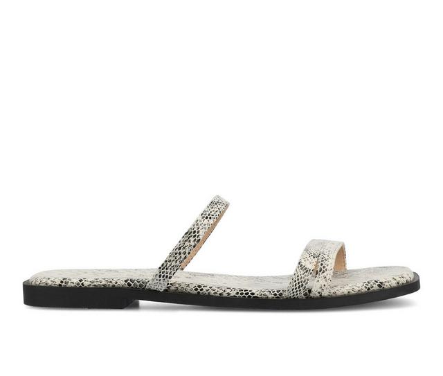 Women's Journee Collection Brisa Sandals in Snake color