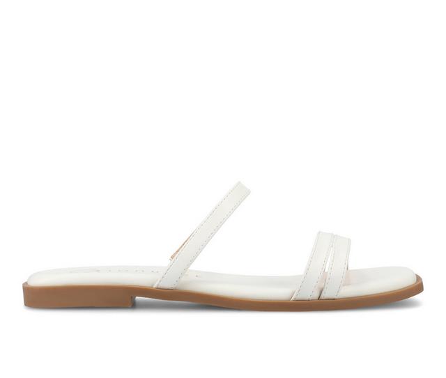 Women's Journee Collection Brisa Sandals in White color