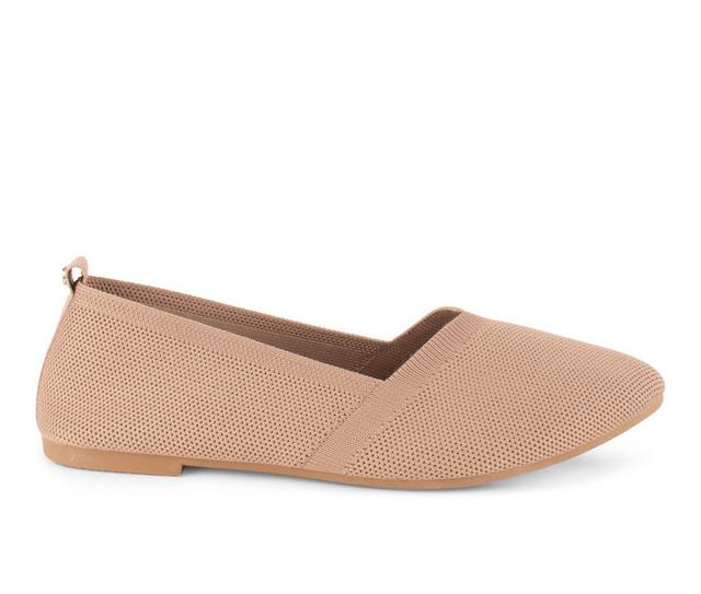 Women's Danskin Bayo Flats in Camel color