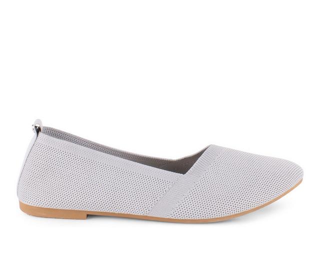 Women's Danskin Bayo Flats in Grey color