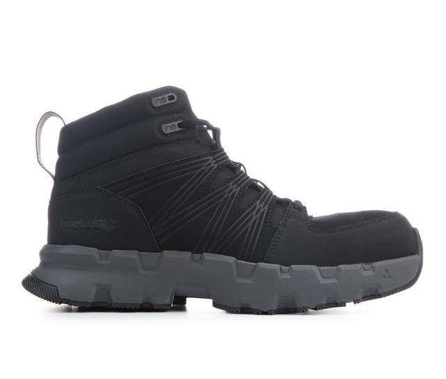 Men's Timberland Pro Powertrain Mid EV SD10 Work Boots in Black color