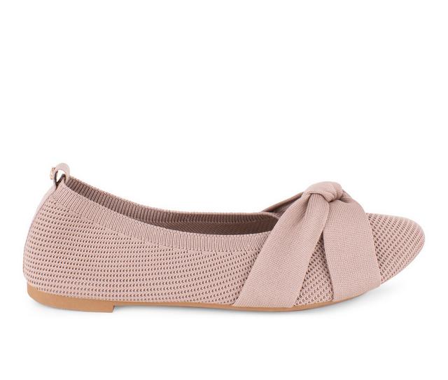 Women's Danskin Delightful Flats in Tan color