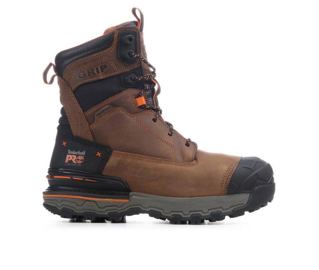 Men's Timberland Pro Boondock Ultralight 8" Work Boots in Light Brown color