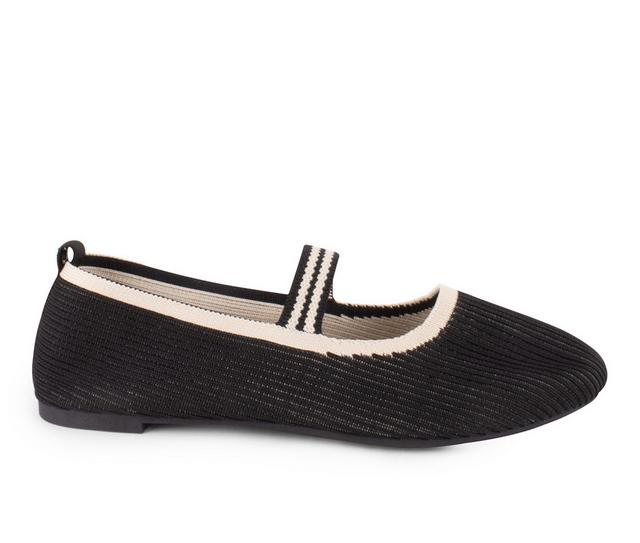Women's Danskin Optimist Flats in Black color