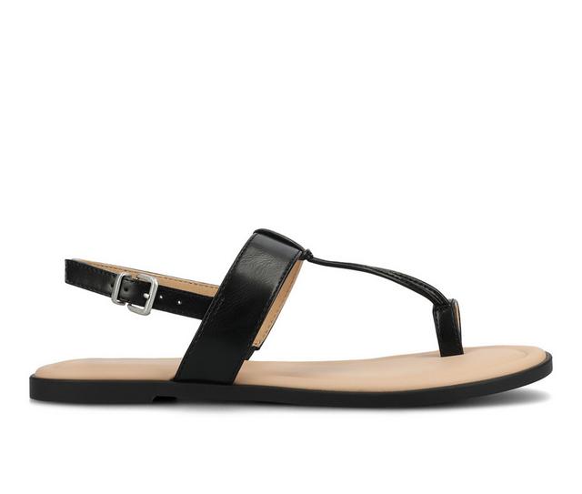 Women's Journee Collection Gerra Sandals in Black color