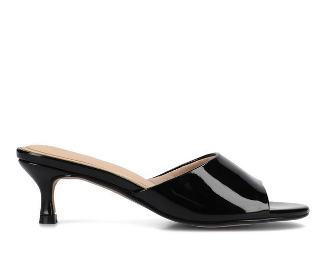 Women's Journee Collection Jeylah Dress Sandals in Patent/black color