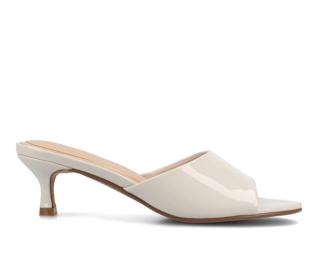 Women's Journee Collection Jeylah Dress Sandals in Patent/bone color