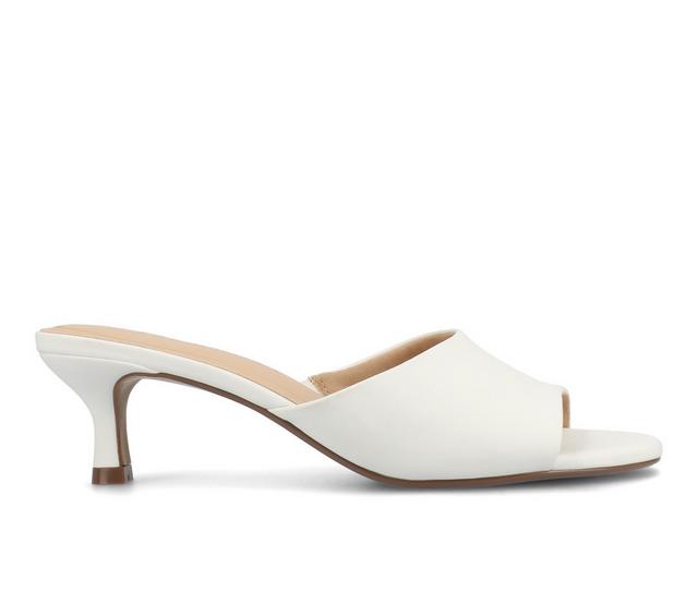 Women's Journee Collection Jeylah Dress Sandals in White color