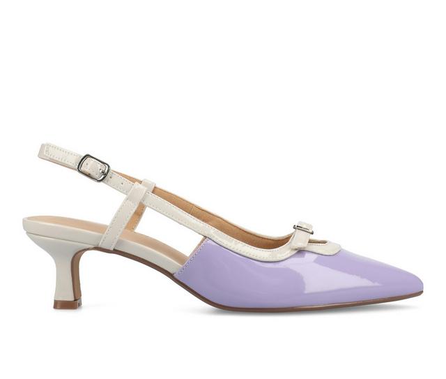 Women's Journee Collection Padma Pumps in Patent/lilac color