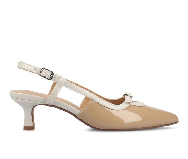 Women's Journee Collection Padma Pumps in Patent/nude color