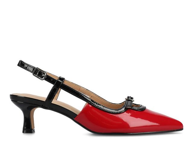 Women's Journee Collection Padma Pumps in Patent/red color