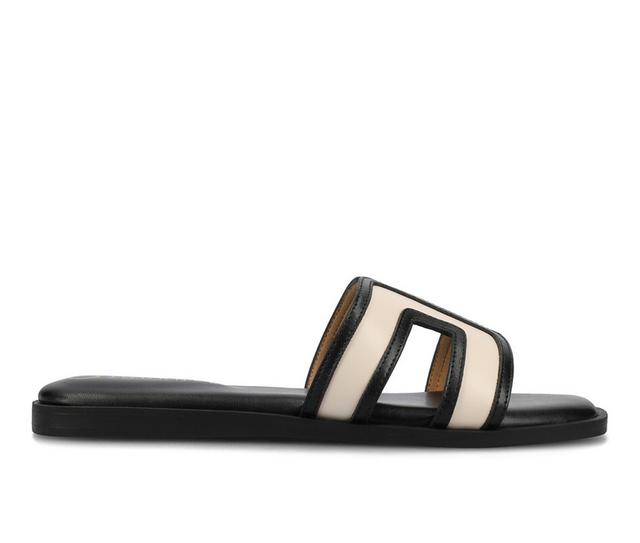 Women's Journee Collection Primah Sandals in Bone color