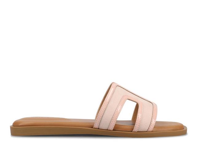 Women's Journee Collection Primah Sandals in Pink color