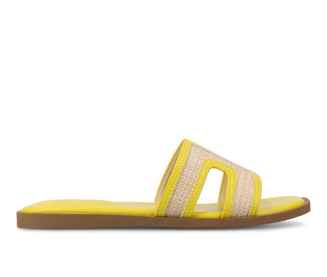 Women's Journee Collection Primah Sandals in Orange color