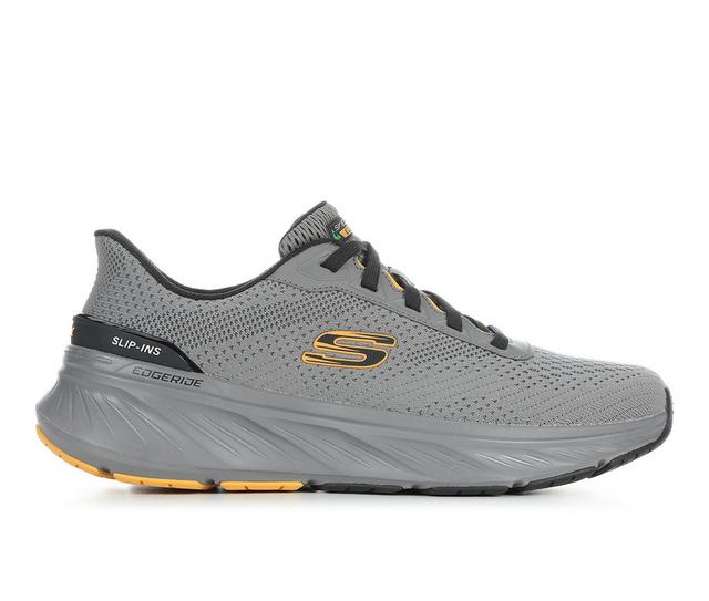 Men's Skechers 232846 Edgeride Slipin Walking Shoes in Charcoal color