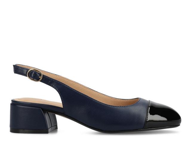 Women's Journee Collection Sammie Pumps in Navy color