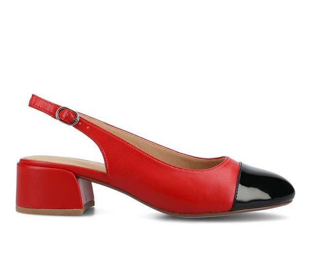 Women's Journee Collection Sammie Pumps in Red color