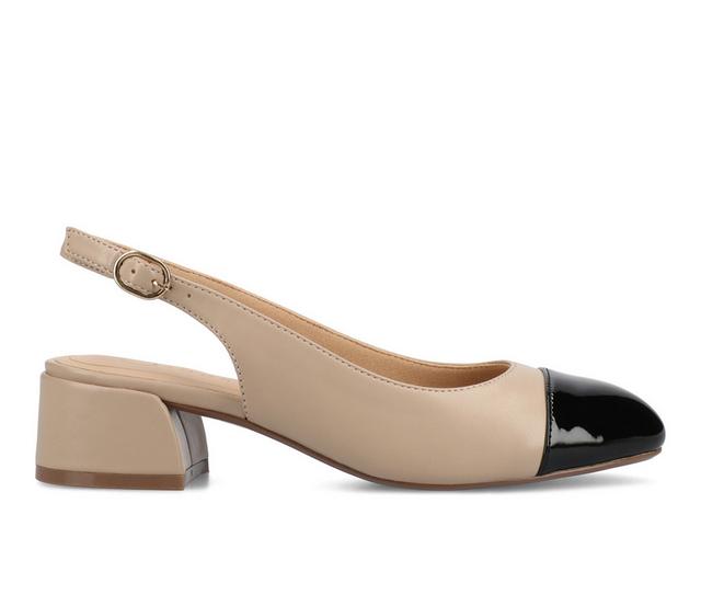 Women's Journee Collection Sammie Pumps in Taupe color