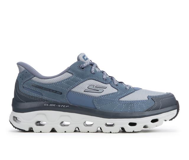 Men's Skechers 237814 Glidestep Slipin Walking Shoes in Light Blue color