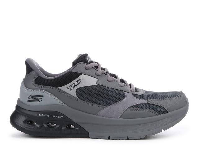 Men's Skechers 118342 Glidestep Arc Walking Shoes in Black/Grey color