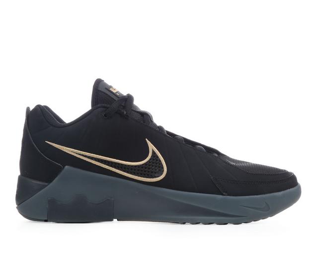Men's Nike Lebron Witness IX Basketball Shoes in Black/Grey color