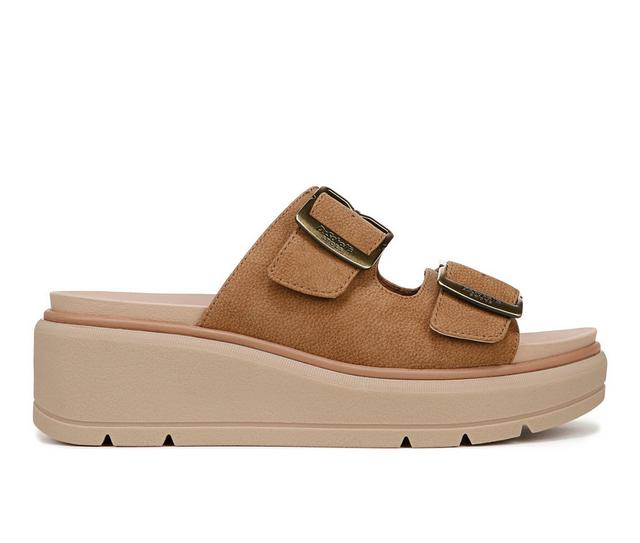 Women's Dr. Scholls Nice Day Max Og Wedges in Honey Brown color