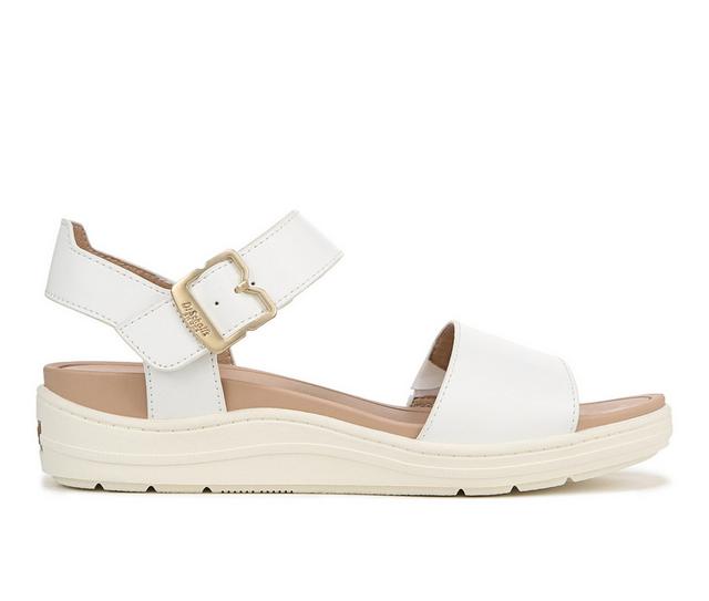 Women's Dr. Scholls Time Off Sky Sport Sandals in White color