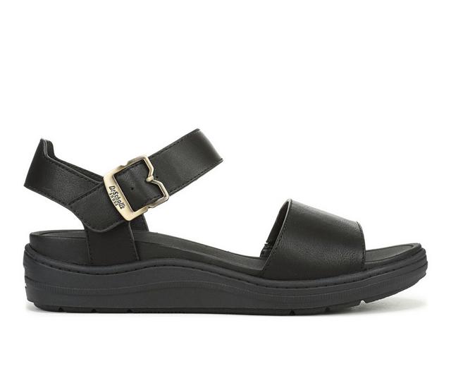 Women's Dr. Scholls Time Off Sky Sport Sandals in Black PU color