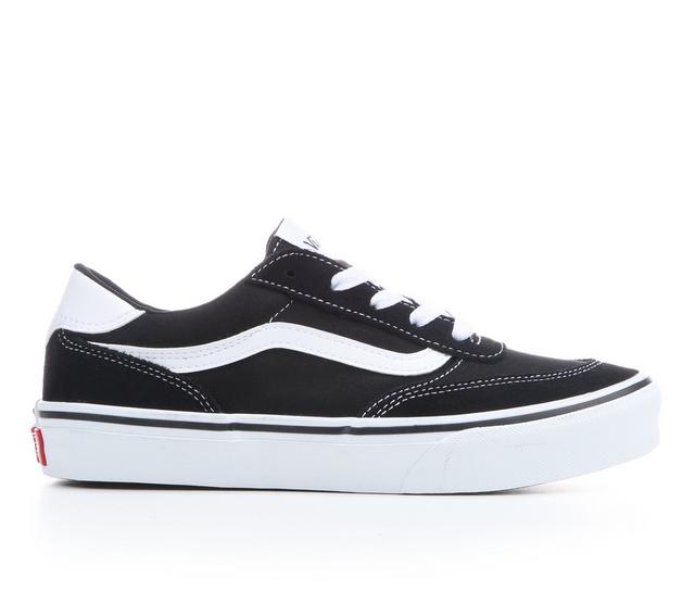 Boys' Vans Little Kid & Big Kid Brooklyn Sneakers in Blk/White/Suede color