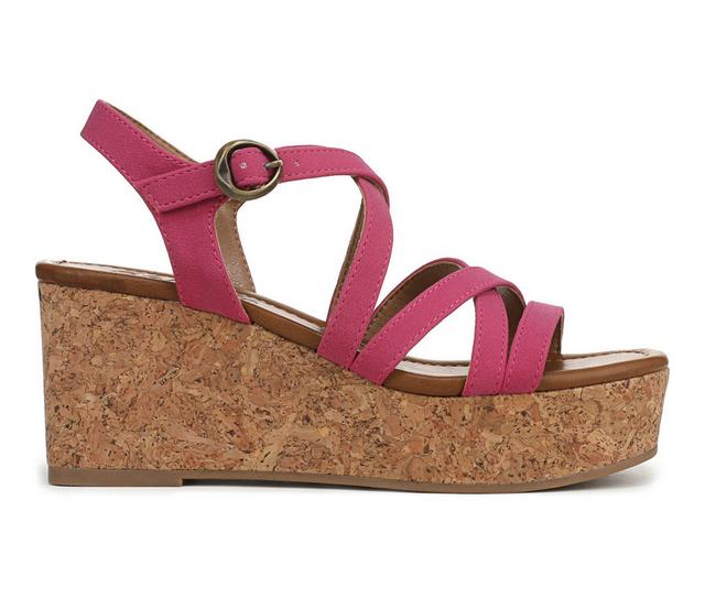Women's Blowfish Malibu Aurora Wedges in Fuschia color