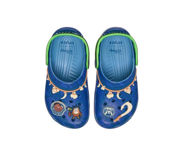 Kids' Crocs Little Kid & Big Kid Disney Moana Maui Clog in Blue/Green color