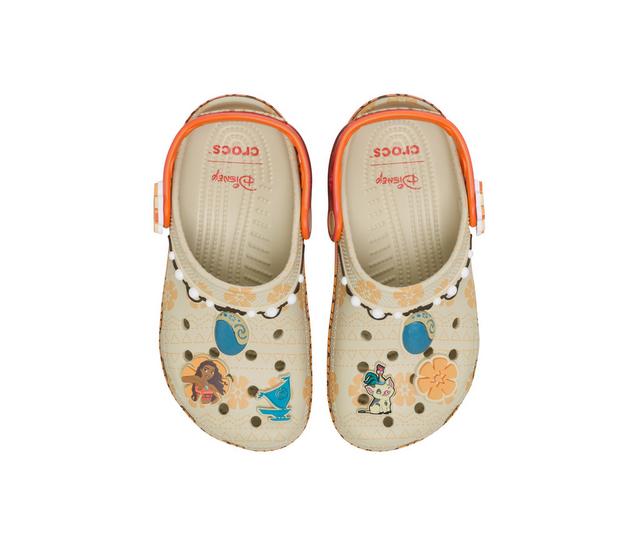 Kids' Crocs Classic Disney Moana 11-6 Clog in Yellow/Multi color
