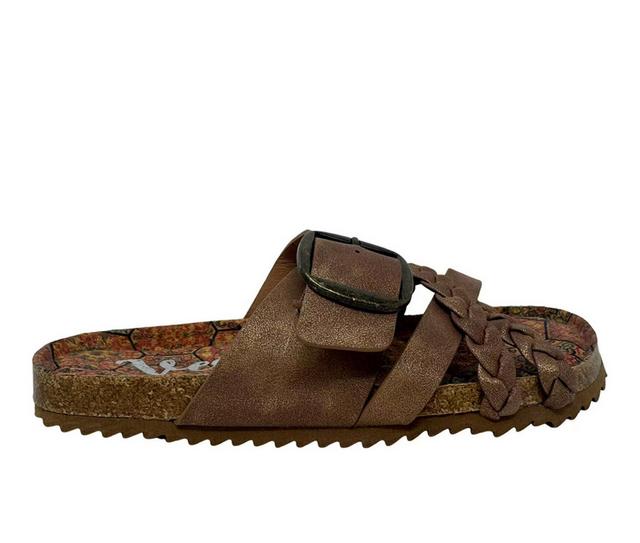 Women's Very G Nora 3 Footbed Sandals in Tan color