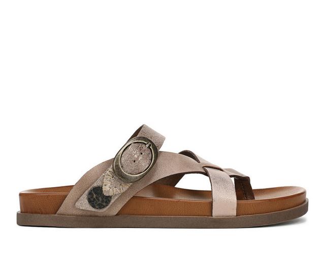 Women's Blowfish Malibu Lilac Footbed Sandals in Oak/Maple color