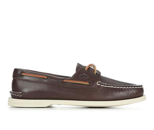Men's Sperry Gold Cup™ Authentic Original™ 2-Eye Boat Shoes in Classic Brown color