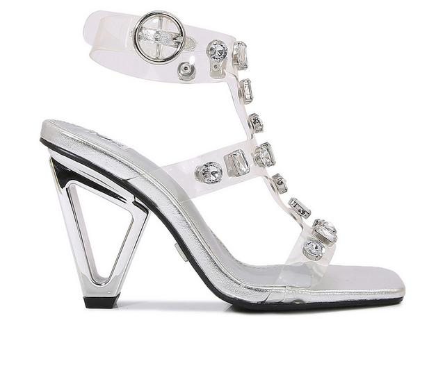 Women's Ninety Union Gem Special Occasion Shoes in Silver color