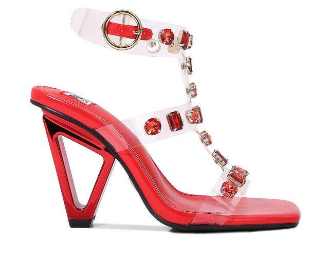 Women's Ninety Union Gem Special Occasion Shoes in Red color