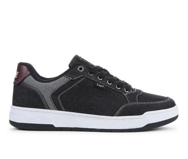 Men's Lee Footwear Roland Casual Shoes in Black Denim color