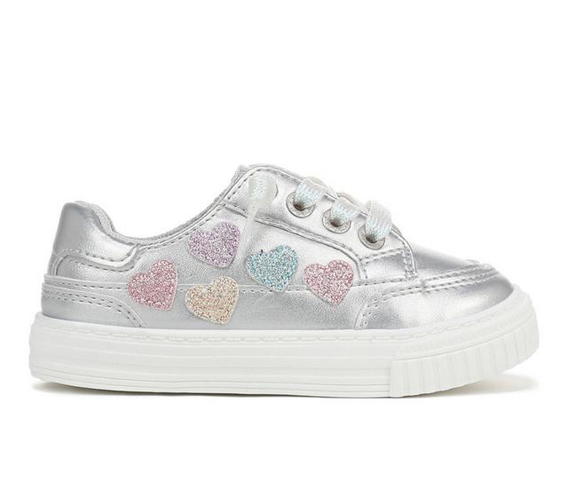Girls' Blowfish Malibu Little Kid Aurora-T Sneakers in Silver Multi color