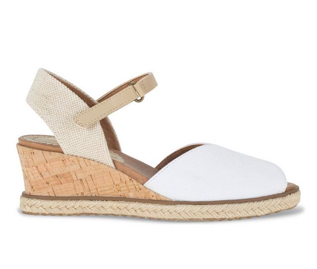 Women's Baretraps Odetta Wedges in White canvas color