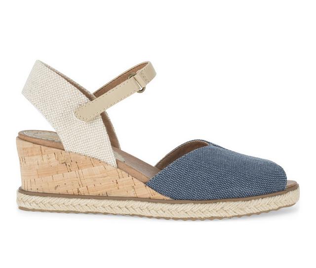 Women's Baretraps Odetta Wedges in Navy blue color