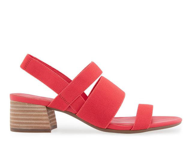 Women's Aerosoles Chara Dress Sandals in Coral color