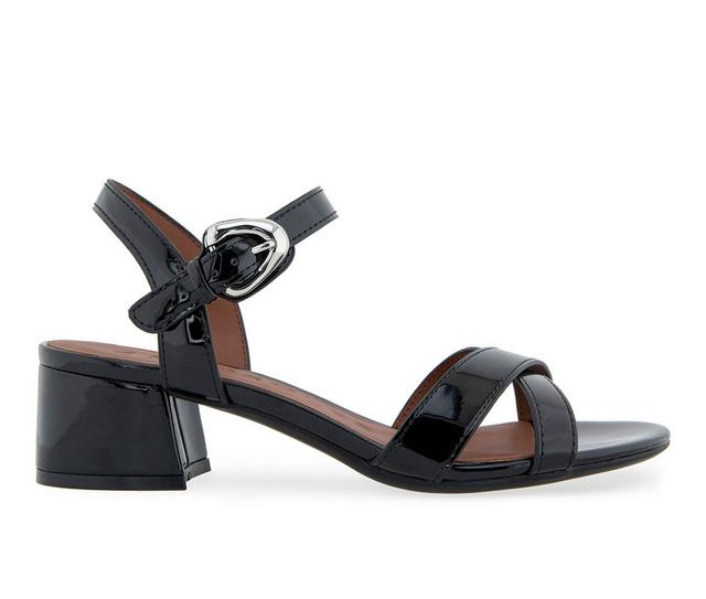 Aerosoles Cinzia Dress Sandals in Black Patent color
