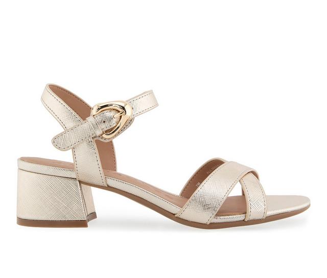 Aerosoles Cinzia Dress Sandals in Gold Metallic color